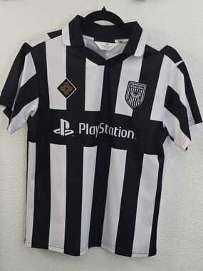 H&M Black and White Jersey Top